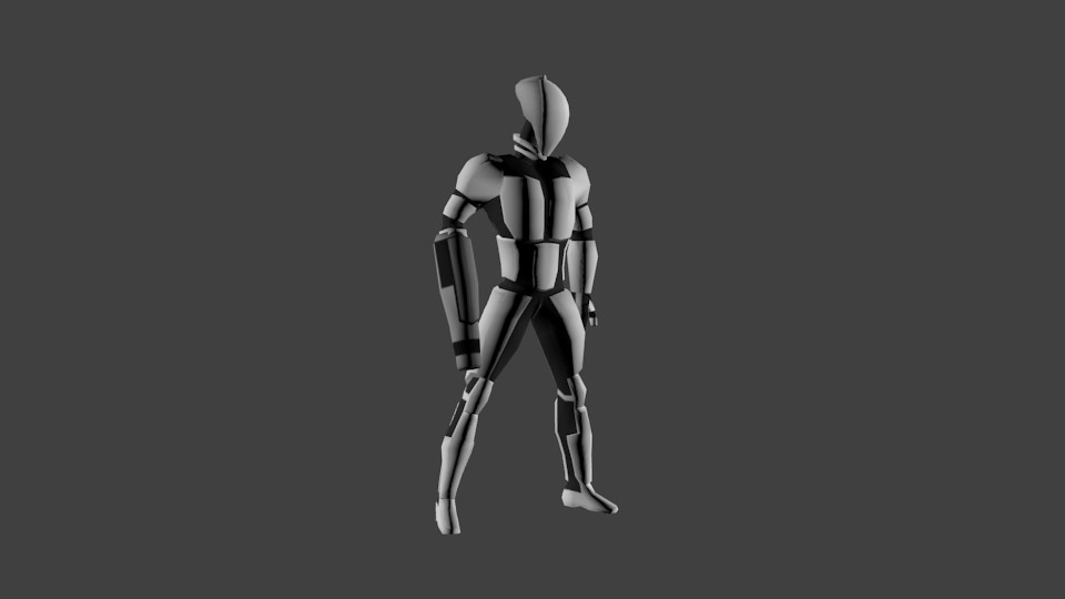 Robot, low poly preview image 1